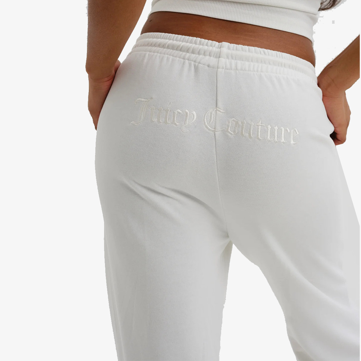JUICY COUTURE Долнищe COSY FLEECE LOOSE FITTED WIDE LEG PANT 