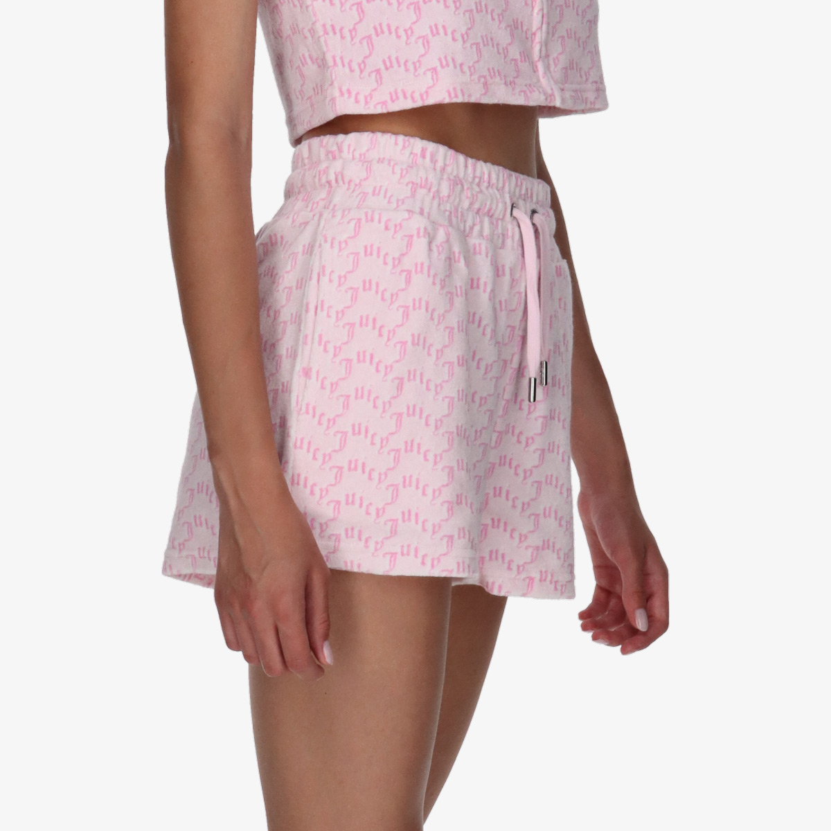 JUICY COUTURE Къси панталони TOWELLING SHORT WITH MONOGRAM 