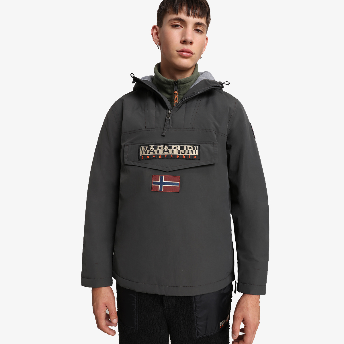 NAPAPIJRI Яке RAINFOREST WINTER 2 DARK GREY SOLID 