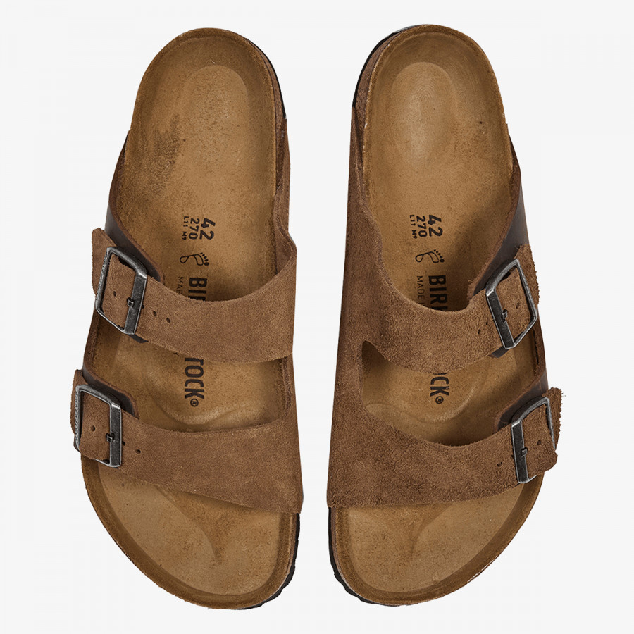 BIRKENSTOCK Чехли Arizona LEVE/LEOI Dark Tea 