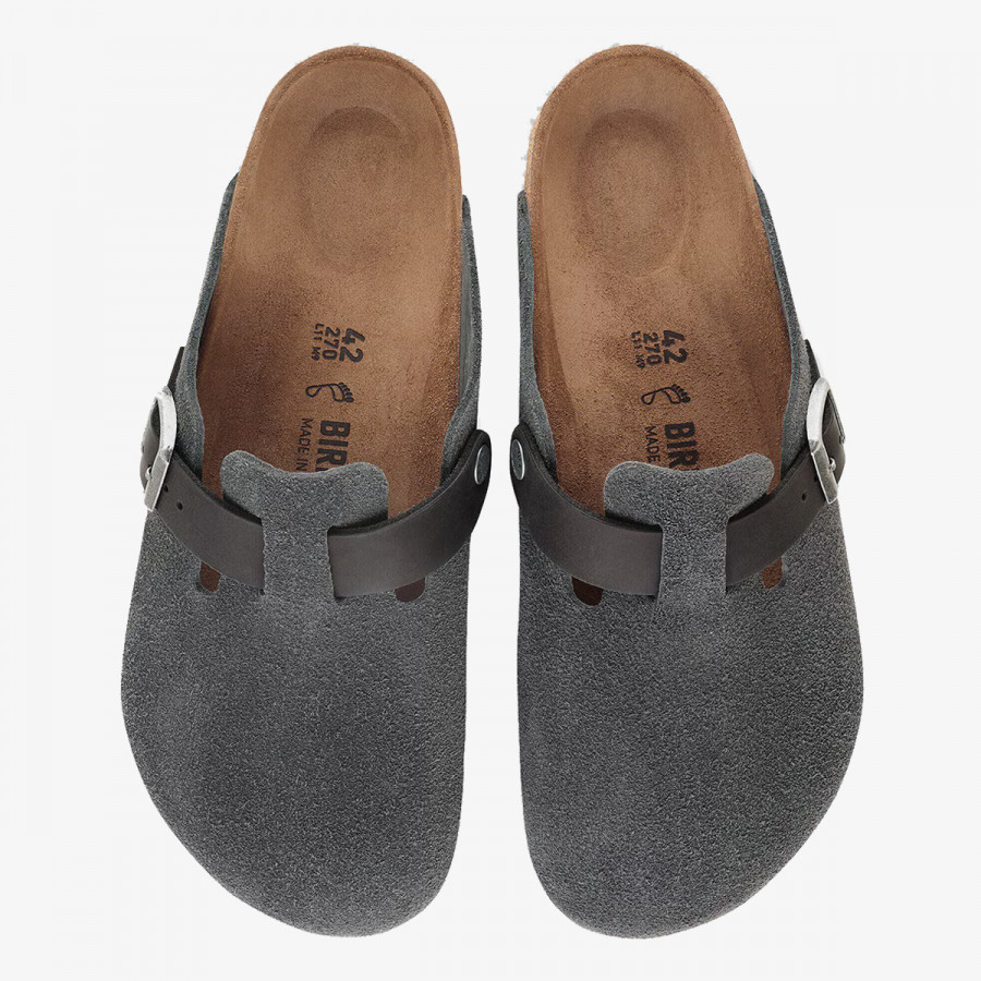 BIRKENSTOCK Чехли Boston LEVE/LEOI Charcoal 
