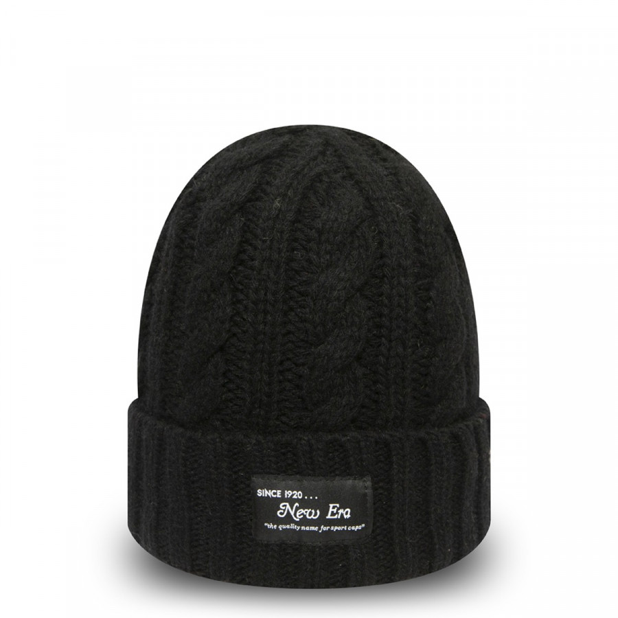 NEW ERA Шапка KAPA NEW ERA RIBBED CUFF KNIT NE BLK 