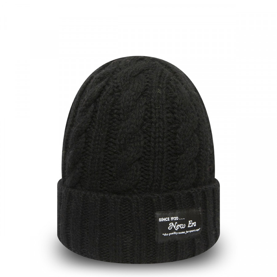 NEW ERA Шапка KAPA NEW ERA RIBBED CUFF KNIT NE BLK 