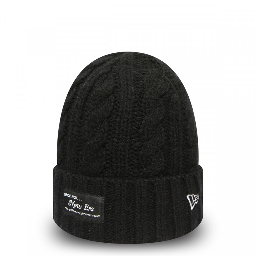 NEW ERA Шапка KAPA NEW ERA RIBBED CUFF KNIT NE BLK 