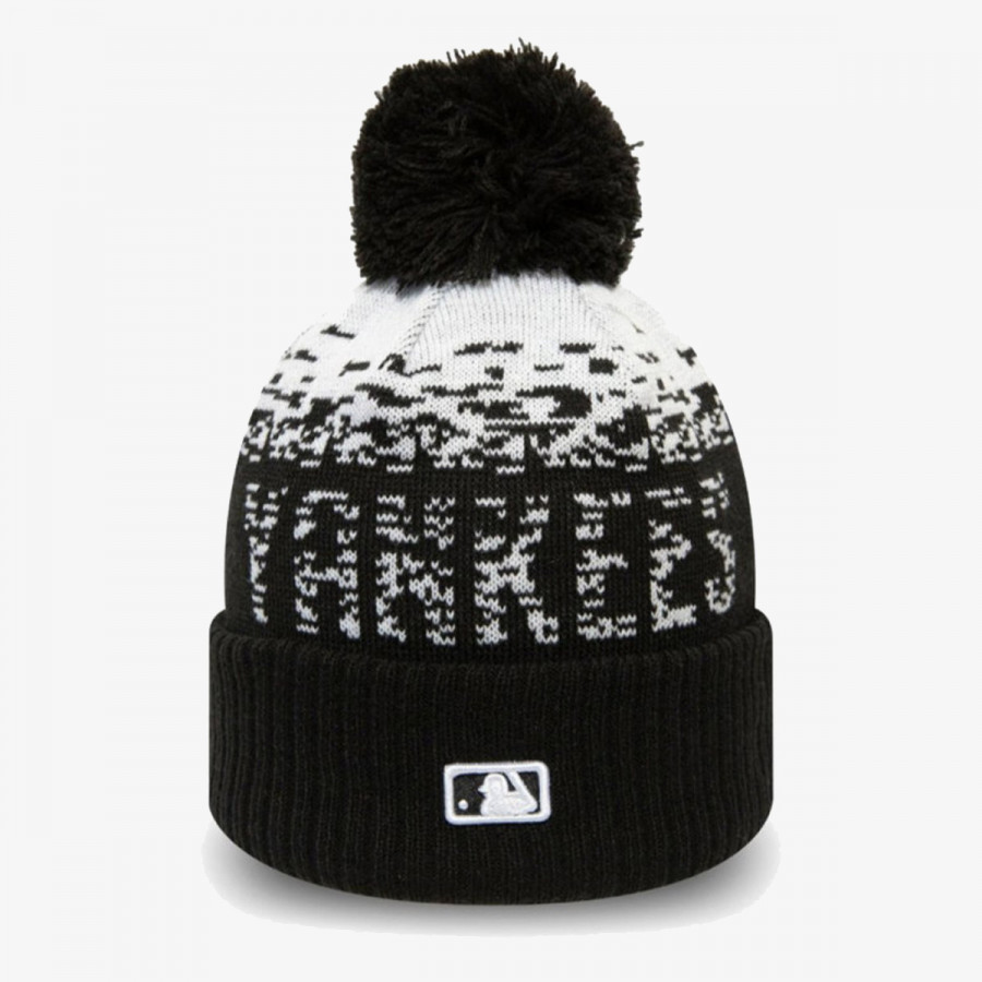 NEW ERA Шапка KAPA MLB SPORT KNIT KIDS NEYYAN BLKWHI 