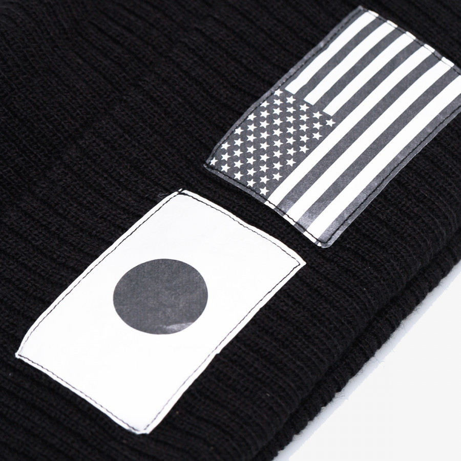 NEW ERA Шапка KAPA NE FLAG WATCH KNIT NE BLKWHIGRP 