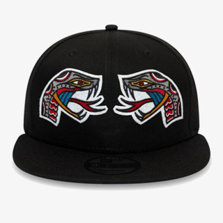 NEW ERA Шапка с козирка KAPA NE TATTOO PACK 9FIFTY BLK 