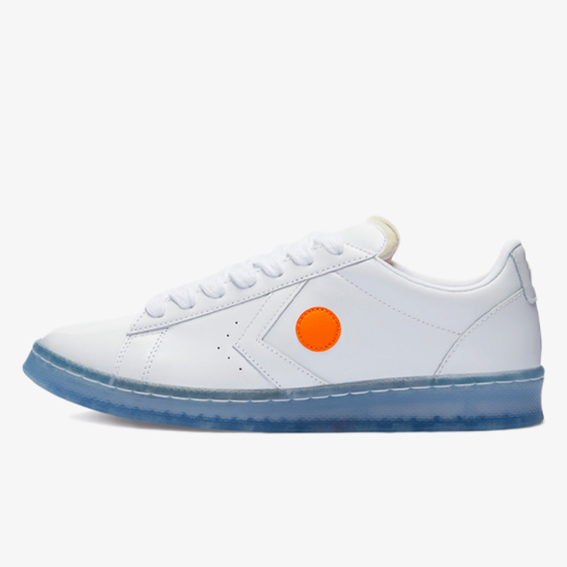 CONVERSE Спортни обувки PRO LEATHER OX WHITE/WHITE/ORIOLE 