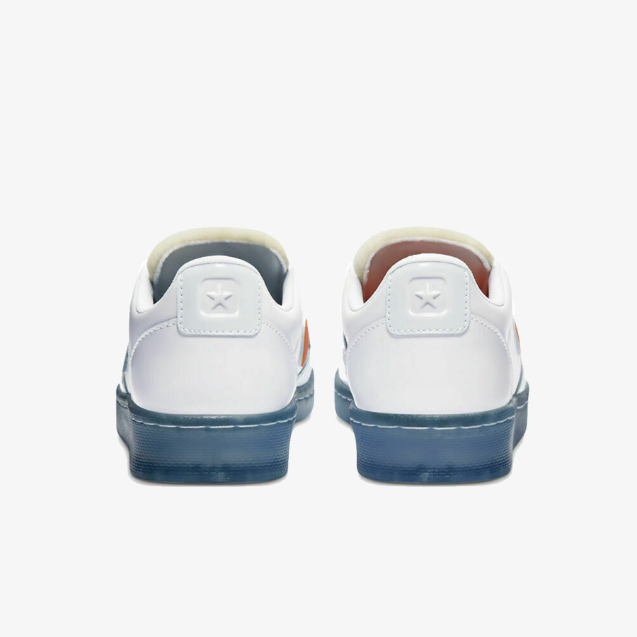 CONVERSE Спортни обувки PRO LEATHER OX WHITE/WHITE/ORIOLE 
