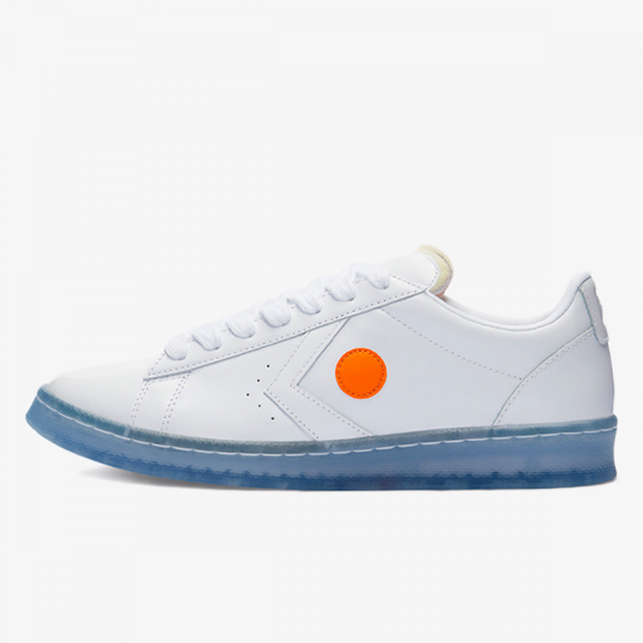 CONVERSE Спортни обувки PRO LEATHER OX WHITE/WHITE/ORIOLE 