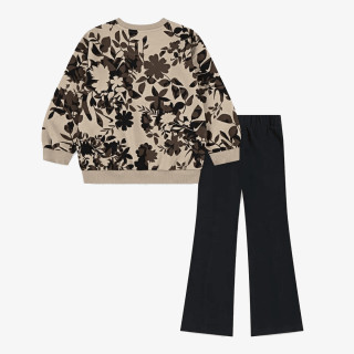 NIKE Комплект NKG FLORAL CAMO CREW LEGGING S 