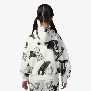 NIKE Суитшърт JDG WJ BROOKLYN FLC PO AOP 