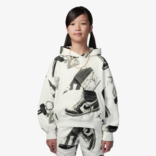 NIKE Суитшърт JDG WJ BROOKLYN FLC PO AOP 