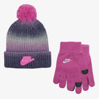NIKE Комплект NAG GRADIENT PEAK POM BEANIE S 