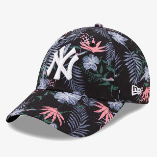 NEW ERA Шапка с козирка KAPA WMNS FLORAL 9FORTY NEYYAN  BLKWHI Š 