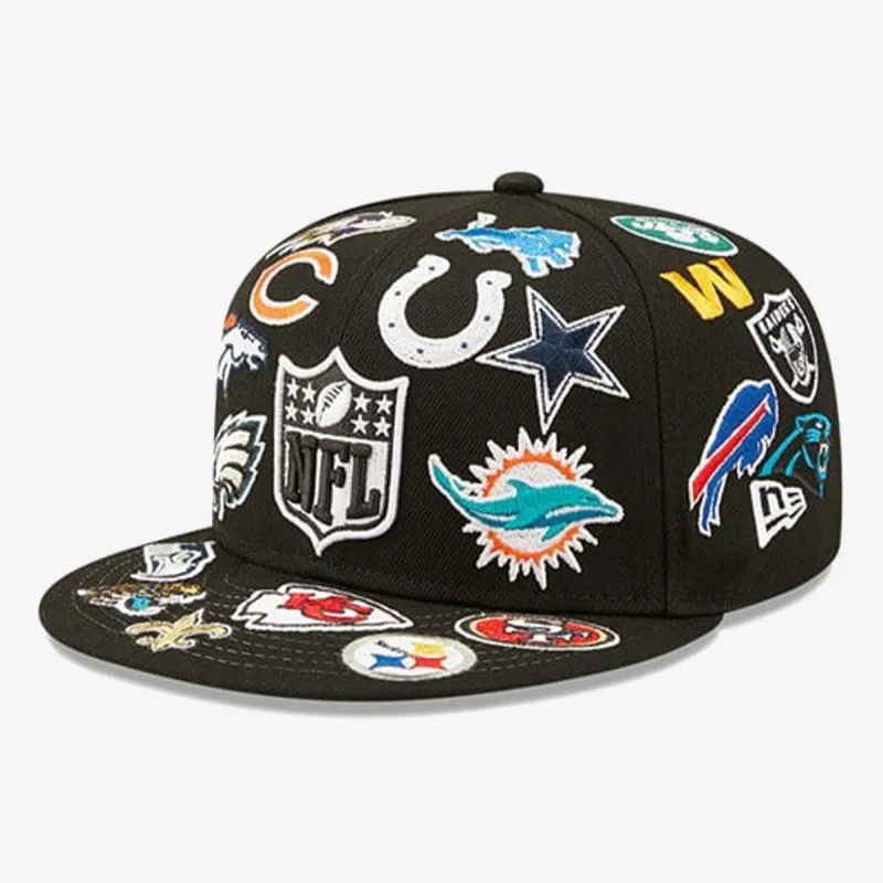NEW ERA Шапка NFL ALL OVER BLK 