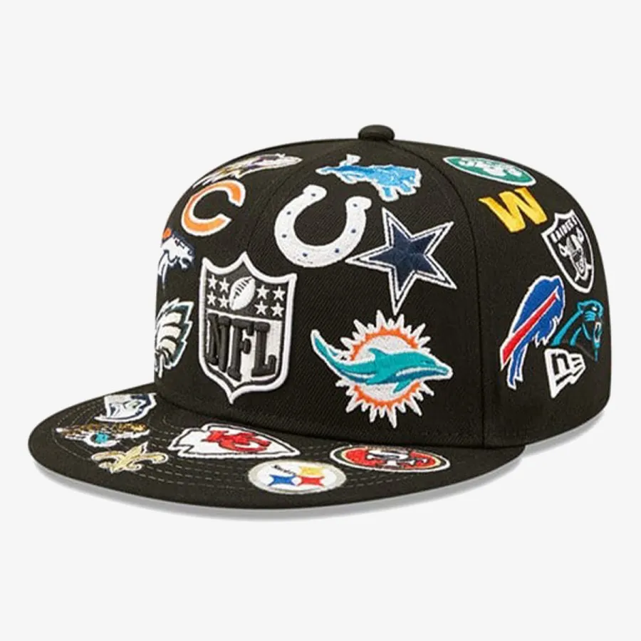 NEW ERA Шапка NFL ALL OVER BLK 