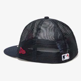 NEW ERA Шапка с козирка MLB 59FIFTY MESH PATCH ATLBRA  NVY 