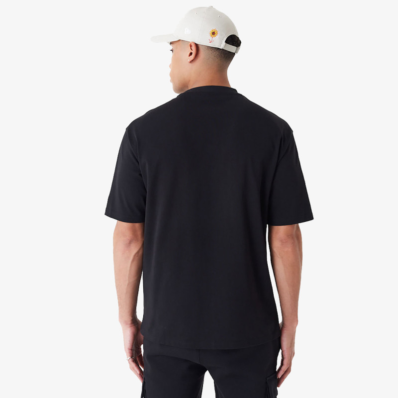 NEW ERA Шапка с козирка MLB FLORAL LOGO OS TEE ATLBRA  BLKWHI 