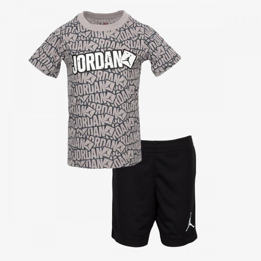 NIKE Комплект Jordan JDB  STICKERS SS TEE MESH SET 