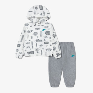 NIKE Спортни екипи NKB B NSW BRAND A AOP FLC PO S 