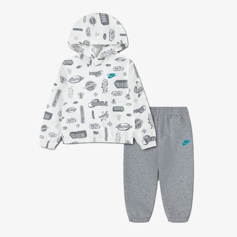 NIKE Спортни екипи NKB B NSW BRAND A AOP FLC PO S 
