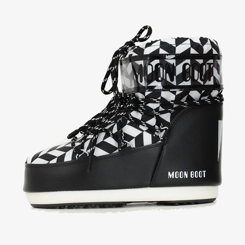 MOON BOOT Ботуши MB ICON LOW OPT BLACK/WHITE 