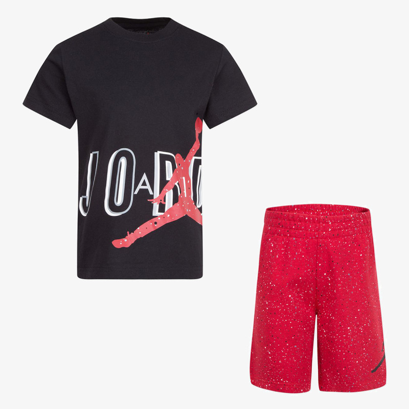 NIKE Тениска и къси панталони JDB SPECKLE AIR JUMBLED SET 