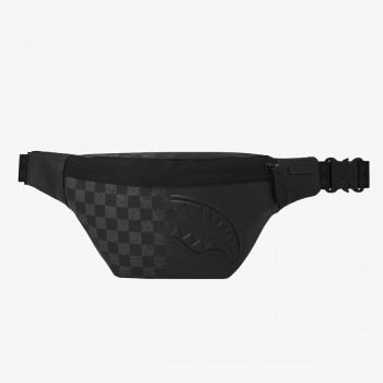 SPRAYGROUND Малка чанта HALF SPRITZ BLACK/GREY CHECK SAVVY CROSS 