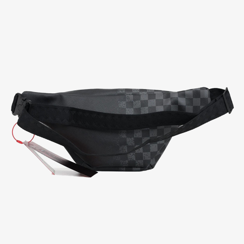 SPRAYGROUND Малка чанта HALF SPRITZ BLACK/GREY CHECK SAVVY CROSS 