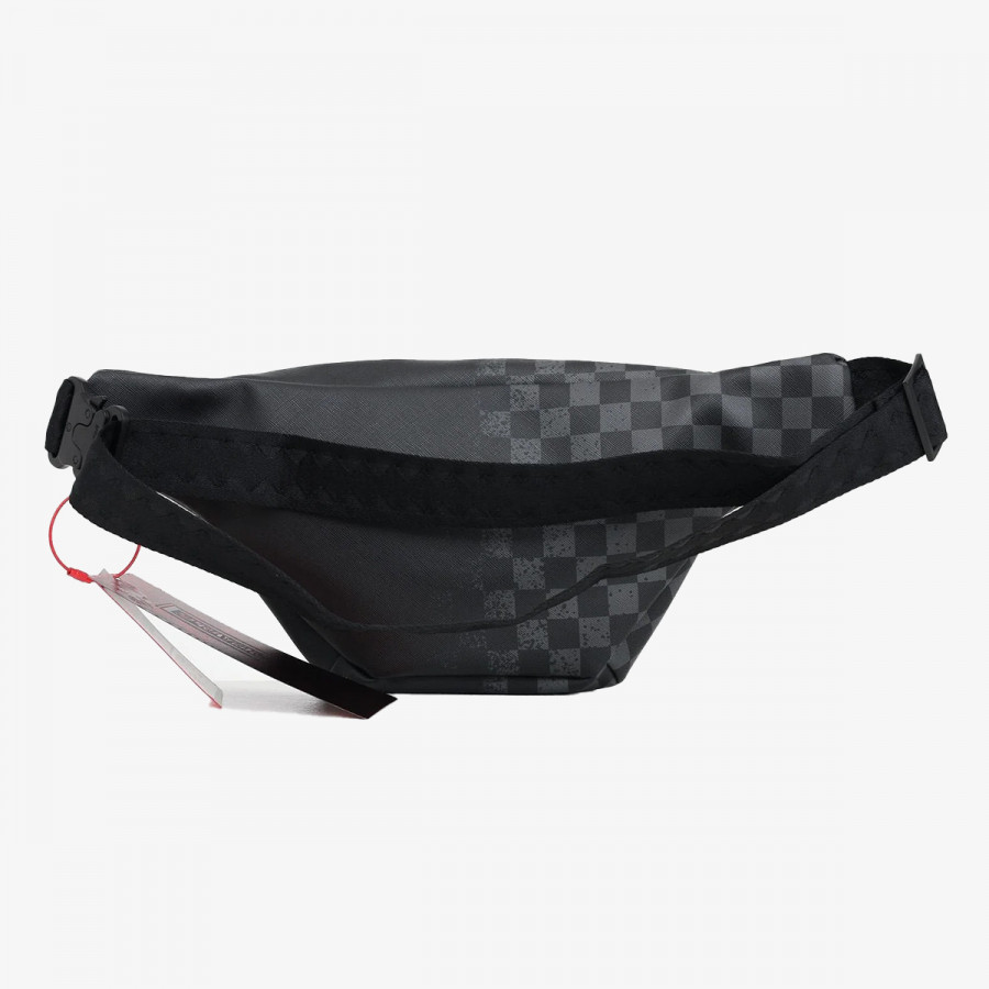 SPRAYGROUND Малка чанта HALF SPRITZ BLACK/GREY CHECK SAVVY CROSS 
