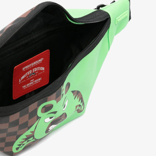 SPRAYGROUND Малка чанта GREEN BEAR FACE SAVVY CROSSBODY 