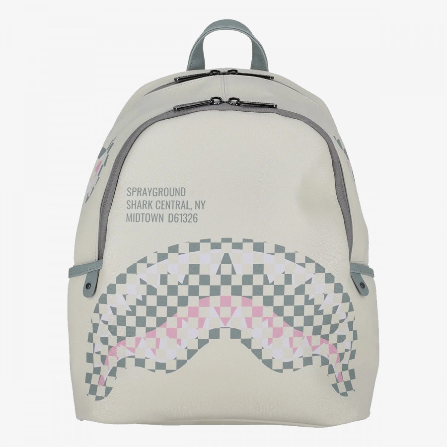 SPRAYGROUND Раница CREAM CHECK SHARK CENTRAL SAVAGE 