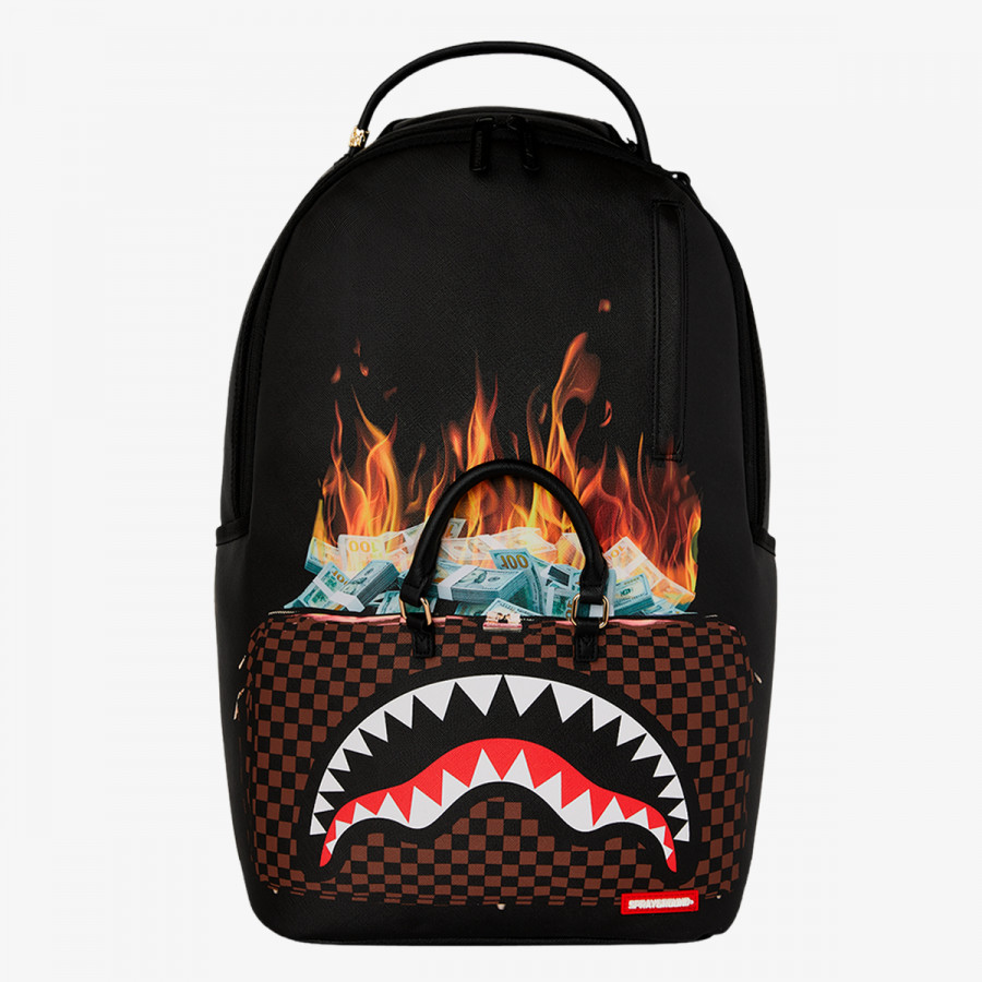 SPRAYGROUND Раница BAG OF MONEY ON FIRE BACKPACK 
