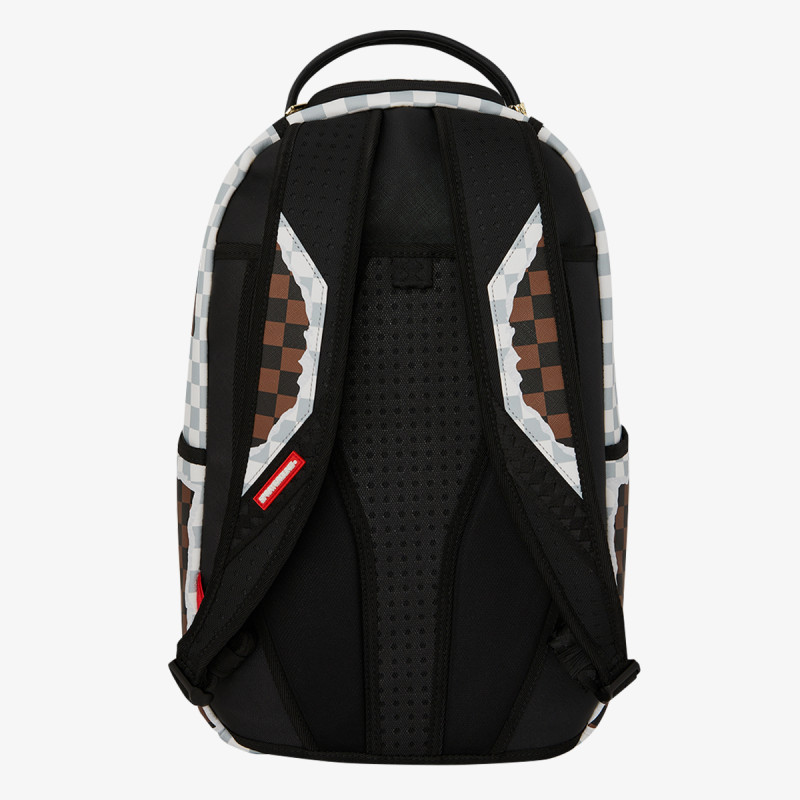 SPRAYGROUND Раница CREAM AND BROWN TEAR CHECK BACKPACK 