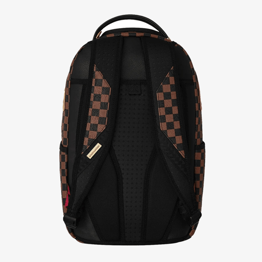 SPRAYGROUND Раница EMBOSSED CHECK BROWN BACKPACK 
