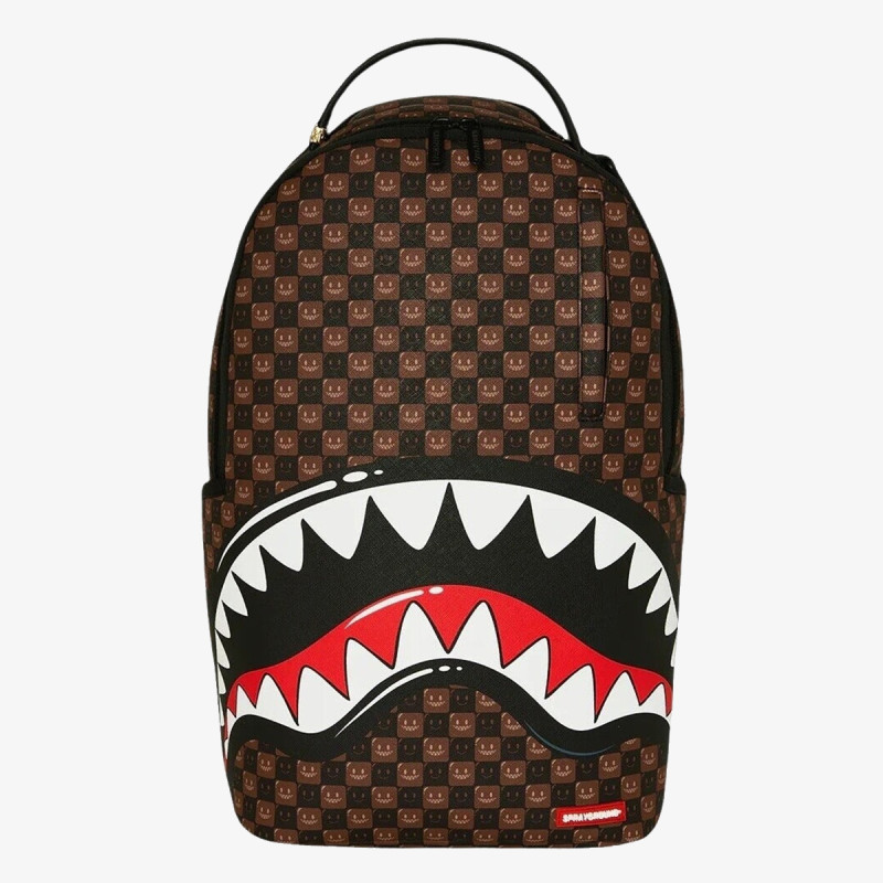 SPRAYGROUND Раница SHARKS IN PARIS WTF BUBBLE BROWN CHECK B 