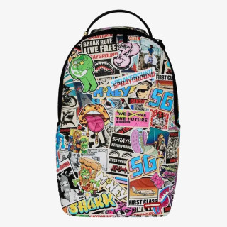 SPRAYGROUND Раница PUNK STICKER SHARK BACKPACK 