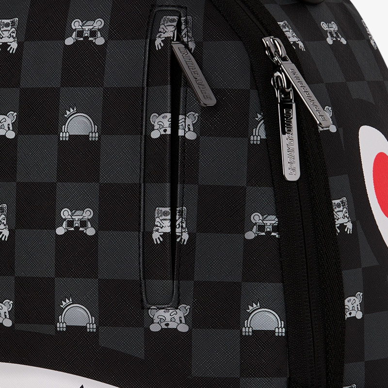 SPRAYGROUND Раница GRAY PEEKING CHARACTER CHECK BACKPACK 