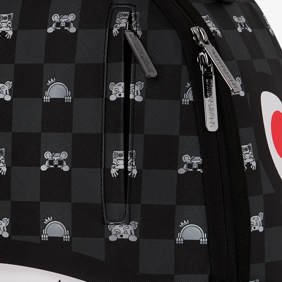 SPRAYGROUND Раница GRAY PEEKING CHARACTER CHECK BACKPACK 