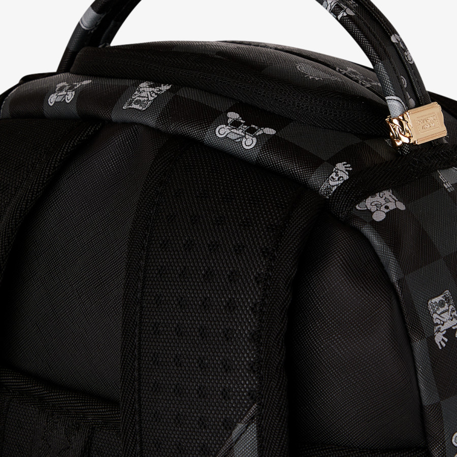 SPRAYGROUND Раница GRAY PEEKING CHARACTER CHECK BACKPACK 