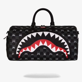 SPRAYGROUND Раница GRAY PEEKING CHARACTER CHECK DUFFLE 
