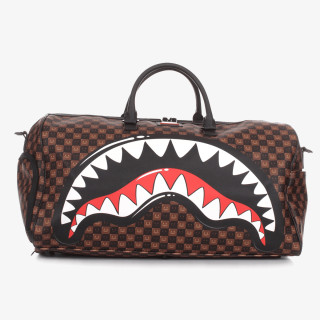 SPRAYGROUND Чанти SHARKS IN PARIS WTF BUBBLE BROWN CHECK D 