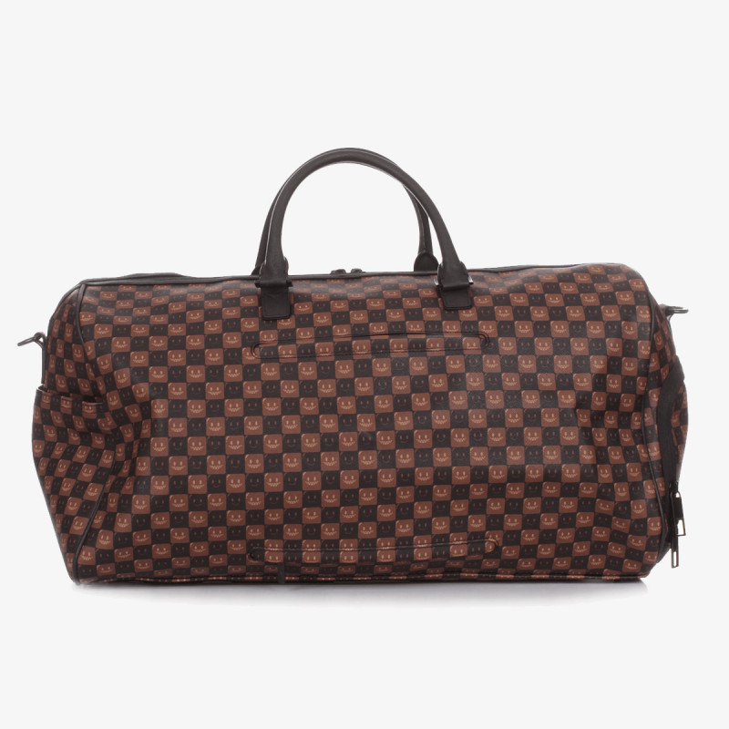 SPRAYGROUND Чанти SHARKS IN PARIS WTF BUBBLE BROWN CHECK D 
