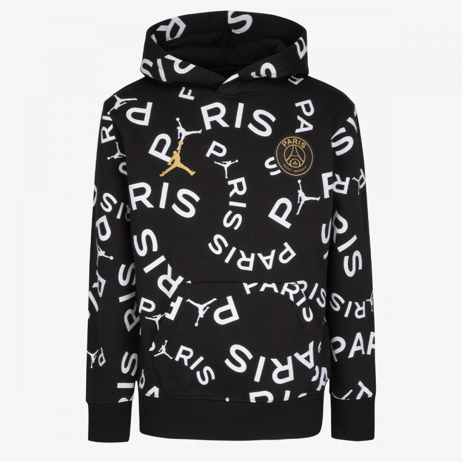NIKE Суитшърт JORDAN JDB PSG FLEECE AOP HOODIE KIDS 