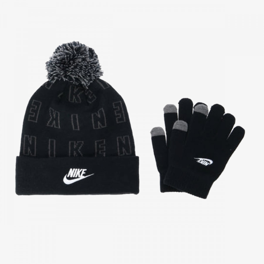 NIKE Комплект NIKE JACQUARD POM BEANIE SET 