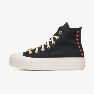 CONVERSE Спортни обувки CHUCK TAYLOR ALL STAR LIFT PLATFORM HEARTS 