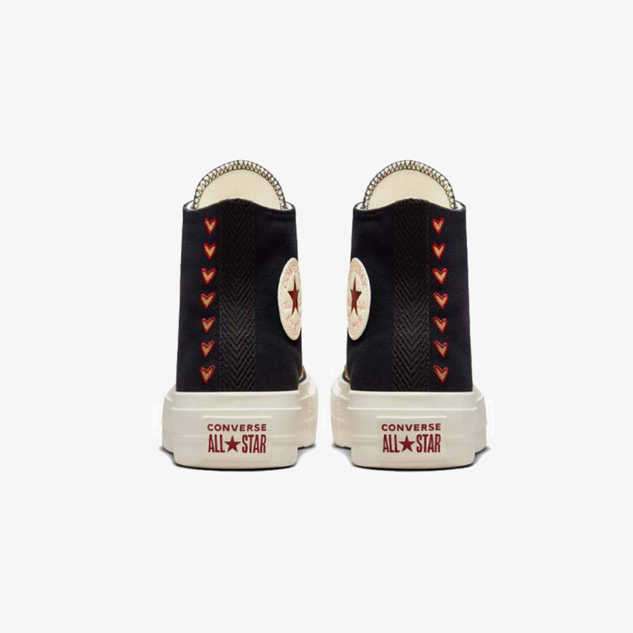 CONVERSE Спортни обувки CHUCK TAYLOR ALL STAR LIFT PLATFORM HEARTS 