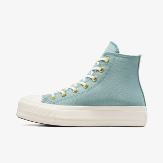 CONVERSE Спортни обувки CHUCK TAYLOR ALL STAR LIFT PLATFORM GOLD 