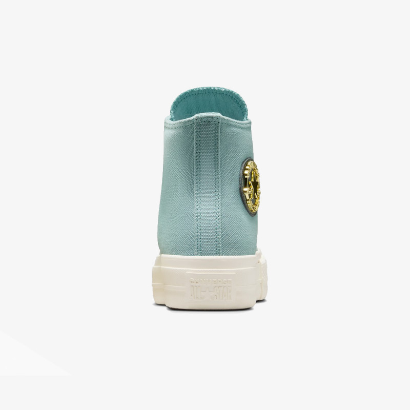 CONVERSE Спортни обувки CHUCK TAYLOR ALL STAR LIFT PLATFORM GOLD 